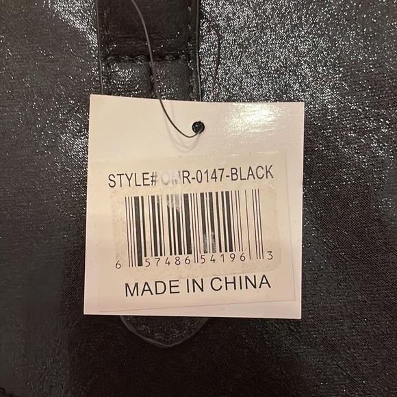 Olivia Miller Faux Leather Handbag with Reverse Sequin Embellishment - Picture 12 of 14